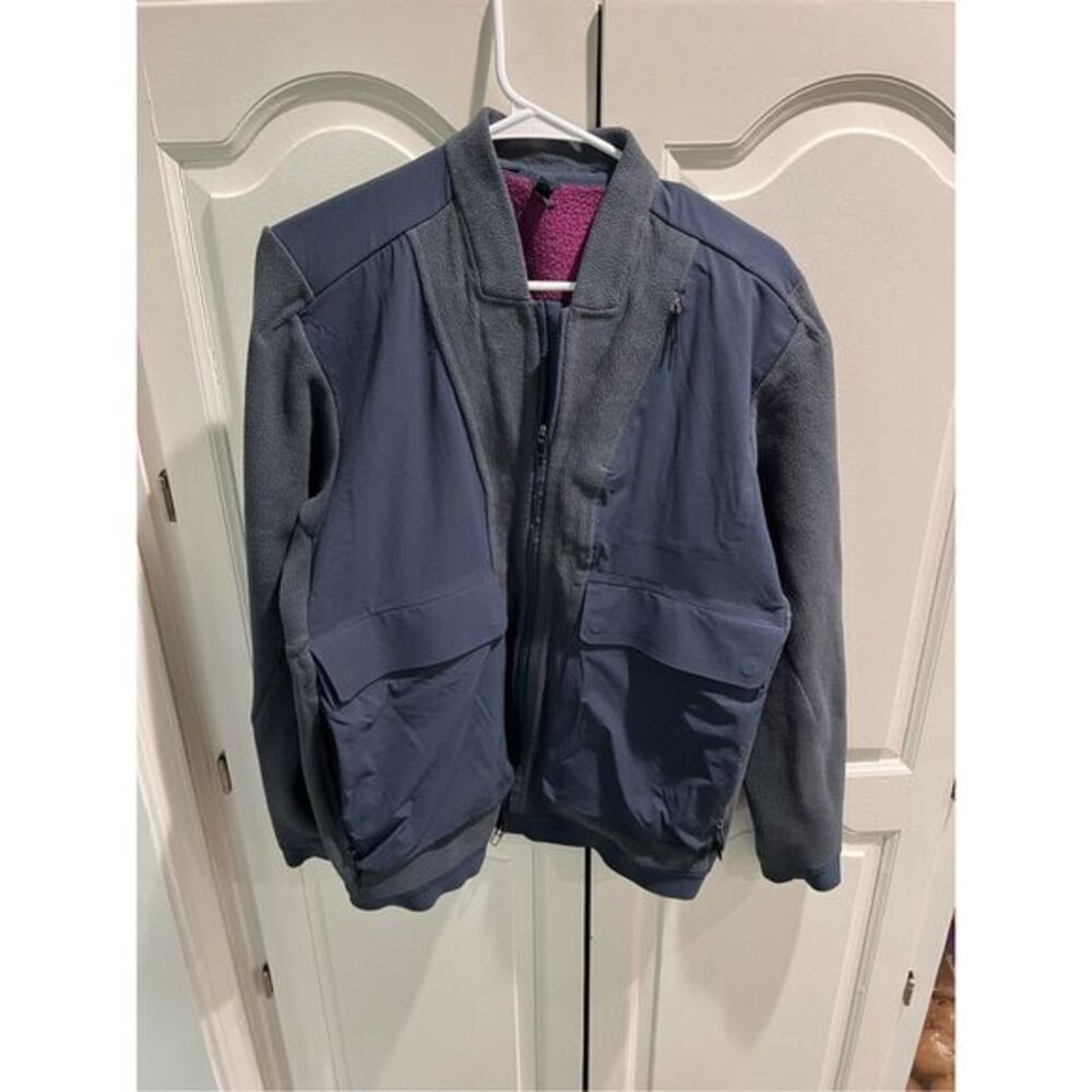 Lululemon Lab Siffra Hybrid Bomber Jacket Men’s Large Merino Wool Fleece Blend